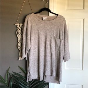For the Republic oversized cozy tee with pocket
